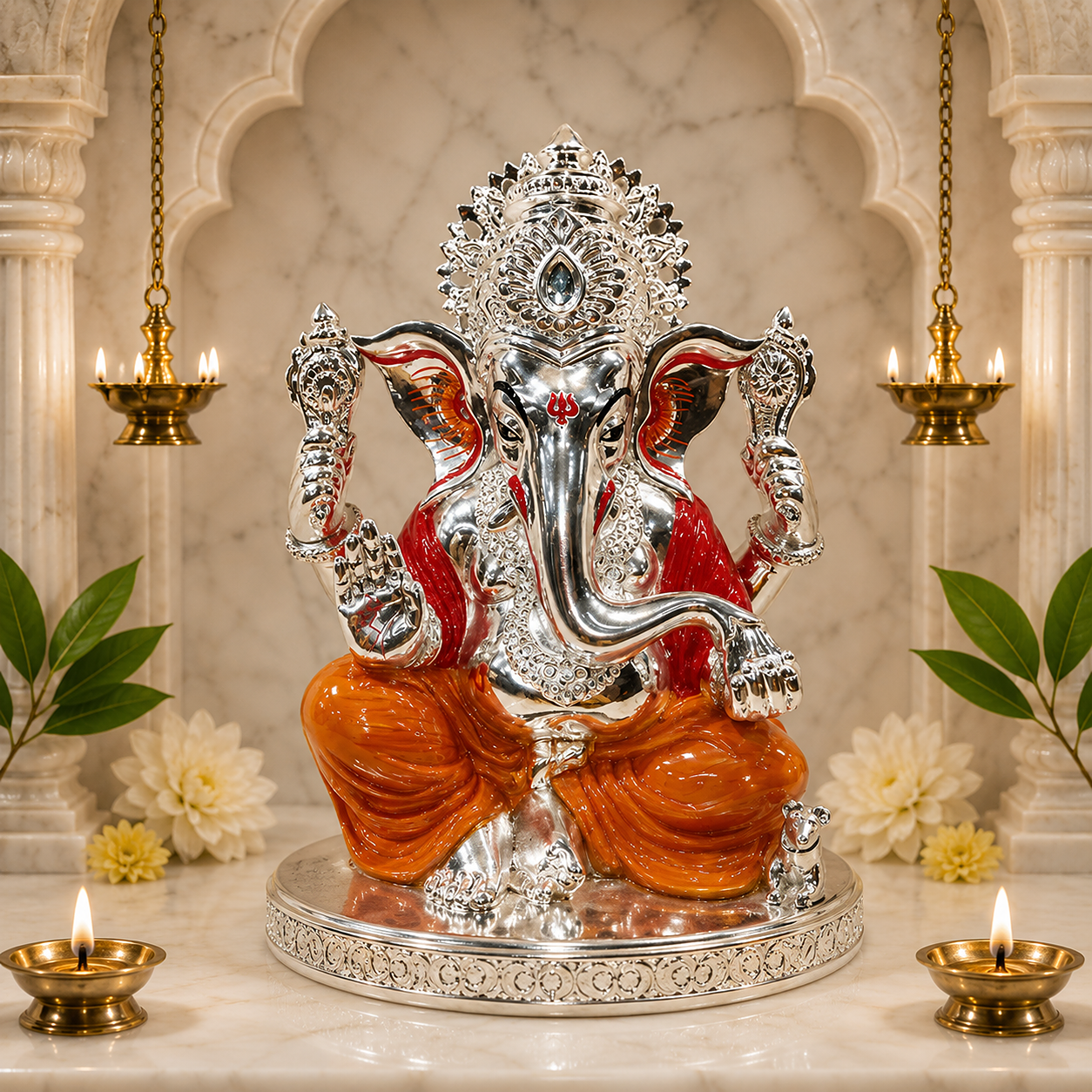 Silver Ganesh Ji
